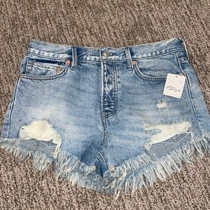 free people jean shorts